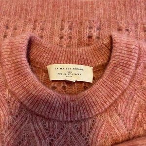 Sézane Pink “Jake” Mohair Sweater, XS